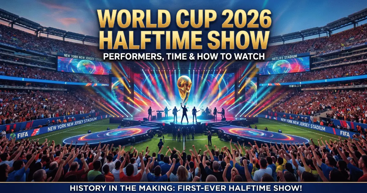 Read more about the article World Cup 2026 Halftime Show: Performers, Time & How to Watch